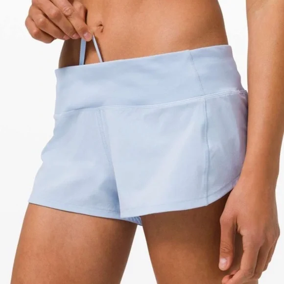 Lululemon Athletica Sky Blue Athletic Shorts - Picture 4 of 4